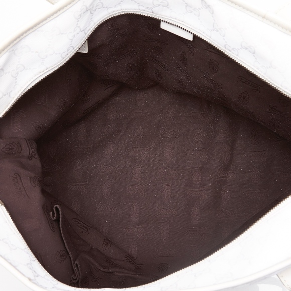 GUCCI GG IMPRIME WHITE SUPREME TOTE BAG - Picture 5 of 8